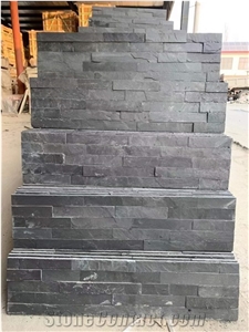 Natural Black Slate Cultural Stone Wall Clading